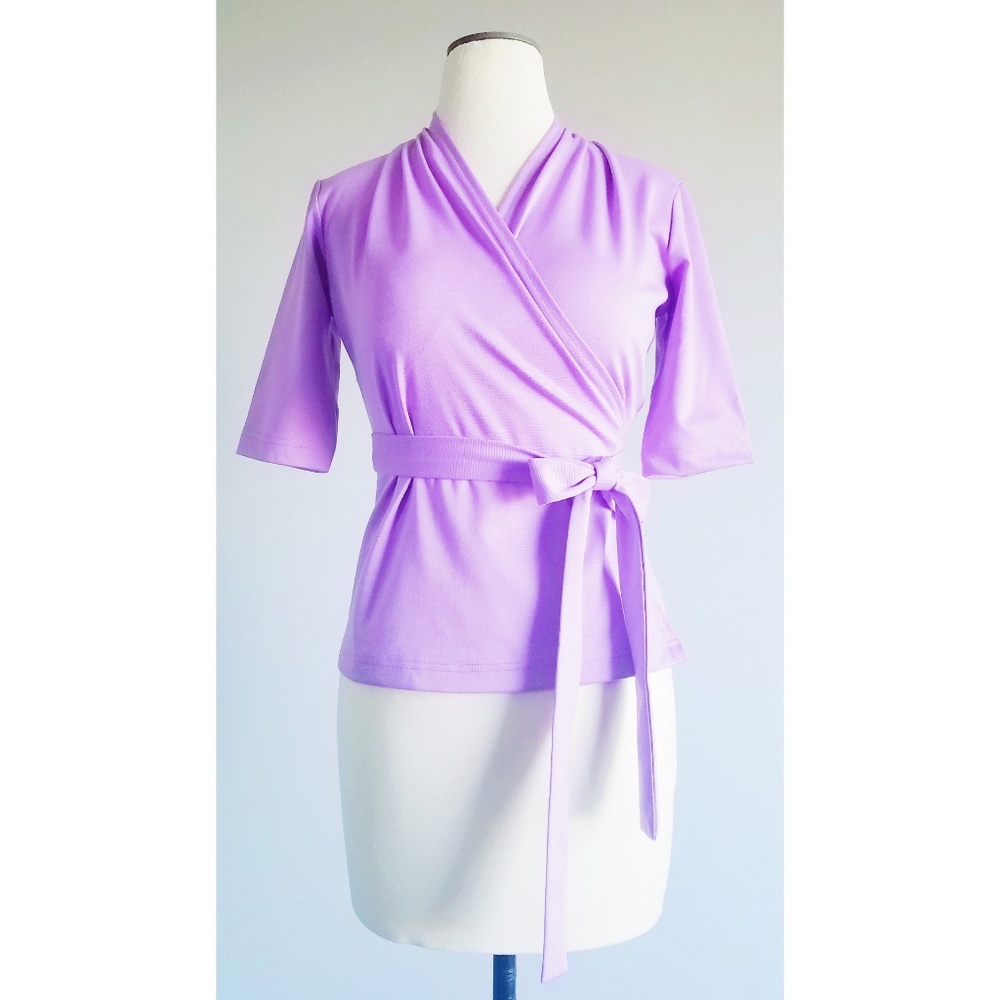 Shabby Apple Lavender Wrap Top